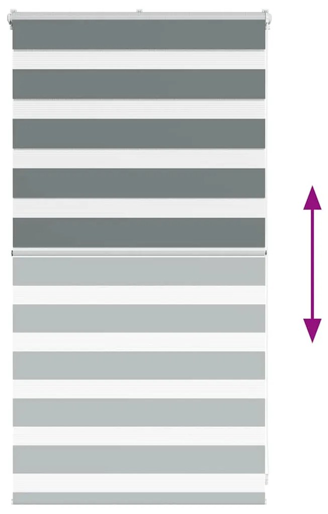 zebrafüggönnyel sötét szürke szövetszélesség 75,9 cm poliészter