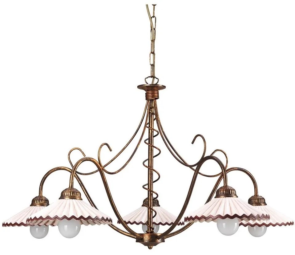 ONLI - Csillár láncon ROSINA 5xE14/6W/230V