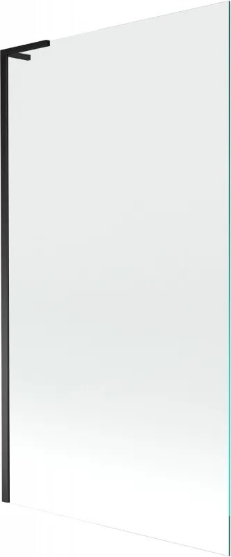 Mexen Next L kádparaván 1-szárnyú 100 x 150 cm, átlátszó, fekete - 895-100-000-03-00-70