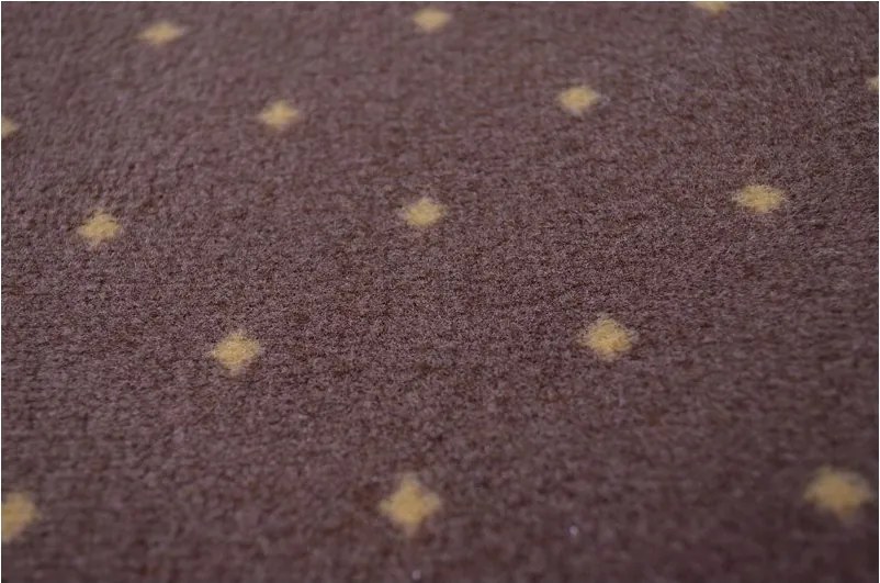 Objektív Szőnyeg 150x150 cm Aktua barna Pöttyös Irodai Folyosó