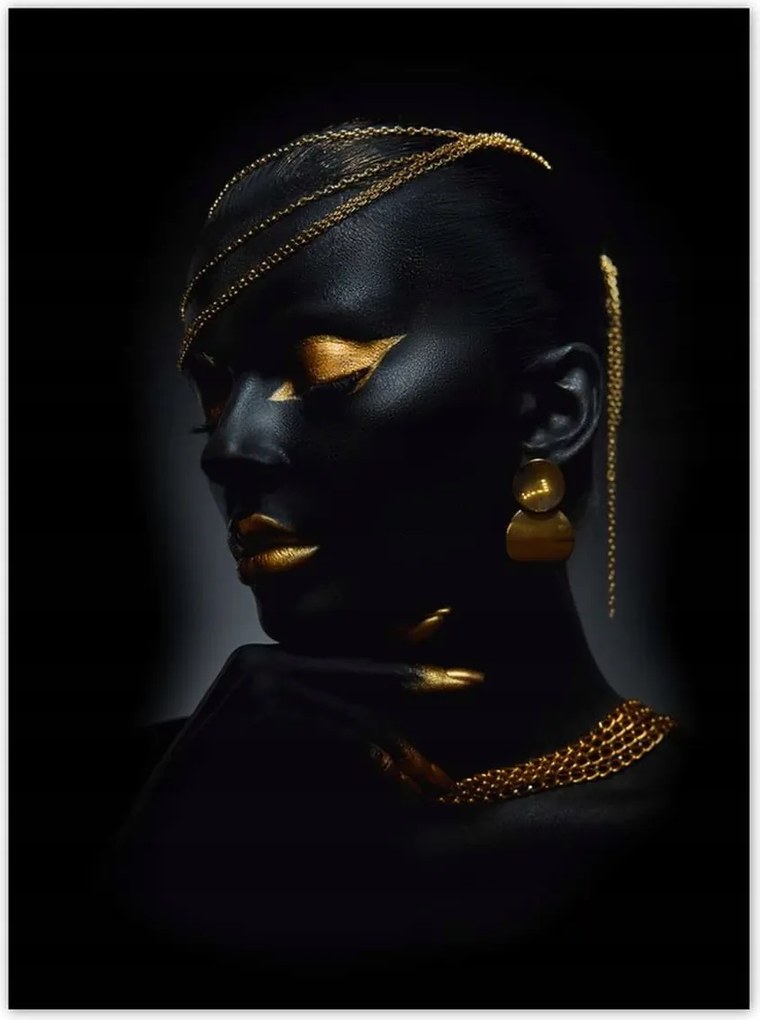 Poszterek 100x135 Aranyozott arc