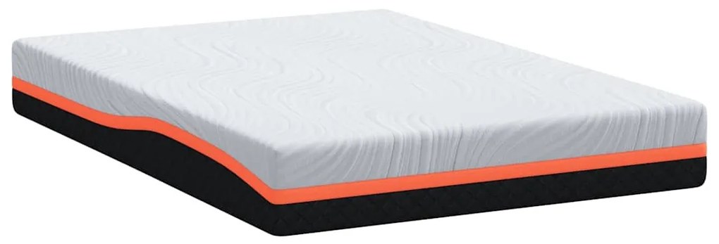 Matrac Fehér és Szürke 140 x 200 cm Memóriahab