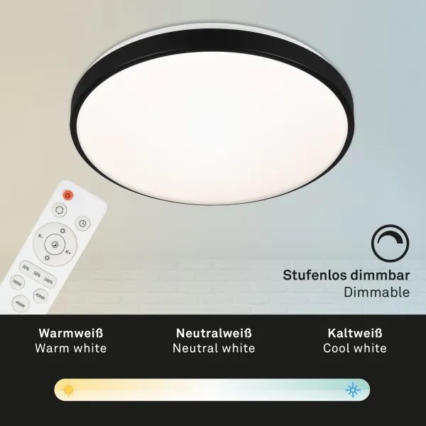 Briloner 3430-015 - MANNY LED 48W mennyezeti dimmer, távirányítóval