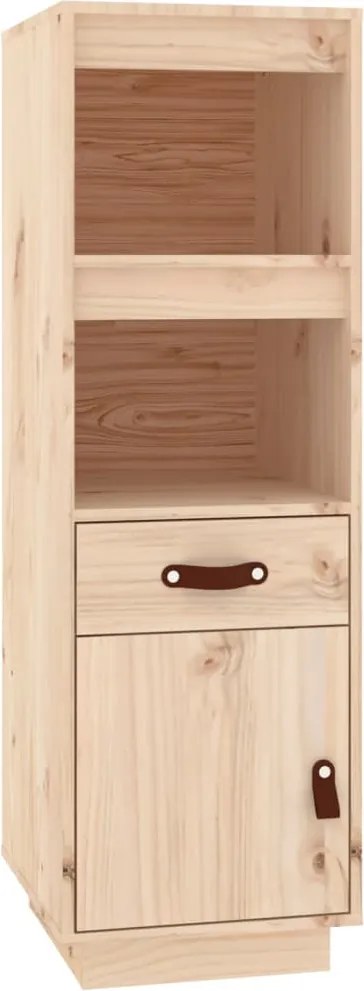 vidaXL tömör fenyőfa magasszekrény 34 x 40 x 108,5 cm