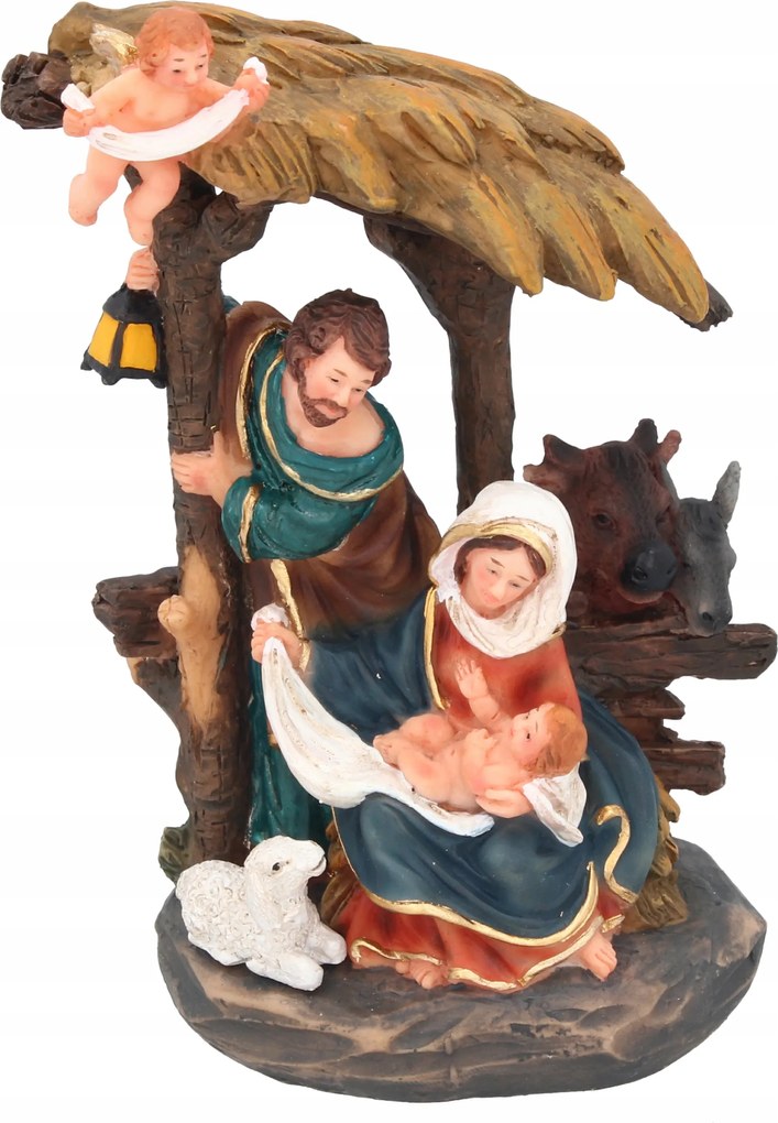 Karácsonyi Betlehem 15,5cm Bölcsőde