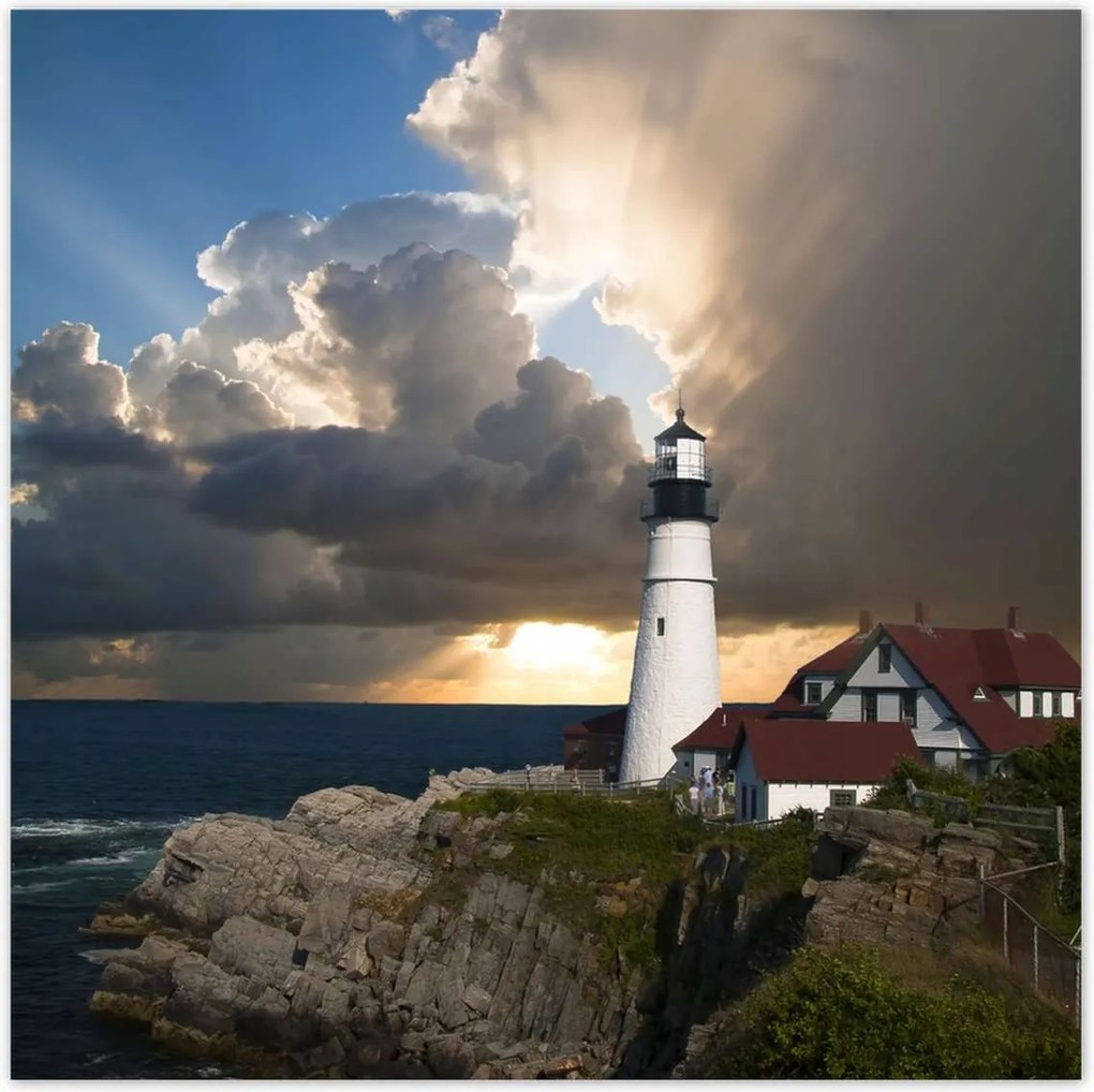 Poszterek 100x100 Világítótorony Tenger