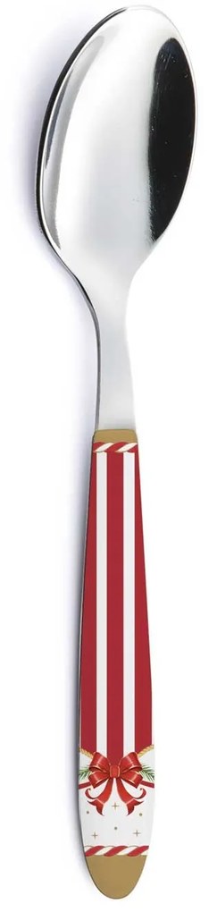 Karácsonyi Rozsdamentes acél kanál műanyag dekorborítású nyéllel Christmas Tale