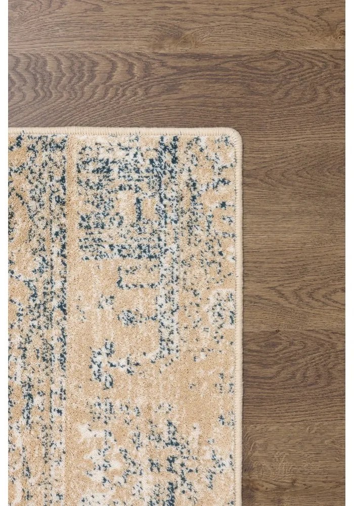 Bézs gyapjú szőnyeg 133x180 cm Medley – Agnella
