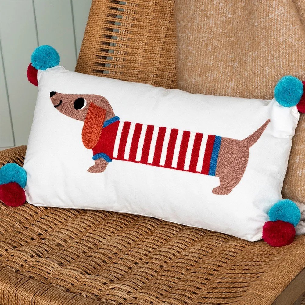 Pamutkeverék gyerek párna 50x33 cm Sausage Dog – Rex London