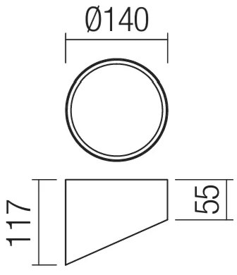 Redo 01-1630 - LED spotlámpa UTO LED/18W/230V, átm. 14 cm, fekete