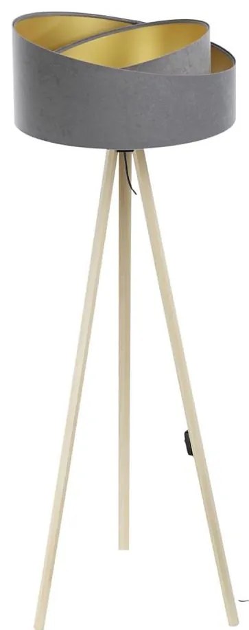 Állólámpa GALAXY 1xE27/60W/230V szürke/bézs