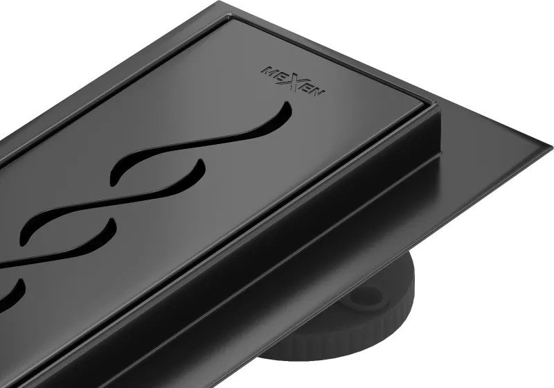 Mexen Flat 360° M18 forgatható vonalelvezetés 90 cm, fekete - 1723090-40