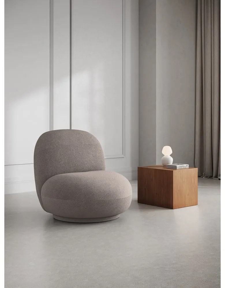 Bézs buklé fotel Chuck – Micadoni Home