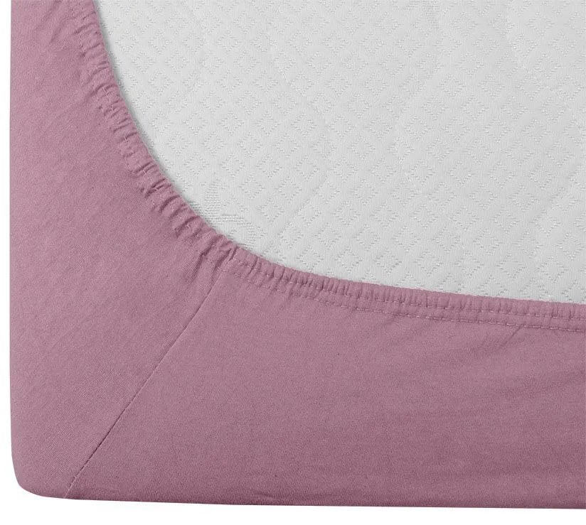 Jersey lepedő gyermekágyhoz rózsaszín 70 x 140 cm