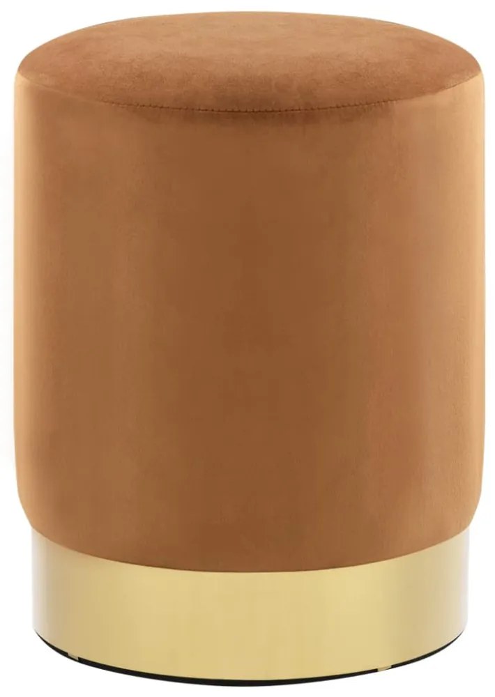 barna és aranyszínű bársony ülőke 28 x 36 cm