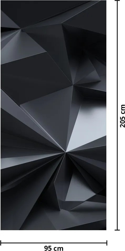 Fotótapéta ajtóra - Geometriai absztrakció (95x205cm)