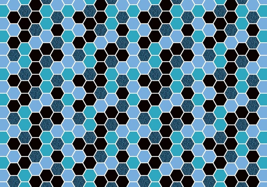 Fotótapéta - Hatszög mozaik (152,5x104 cm)