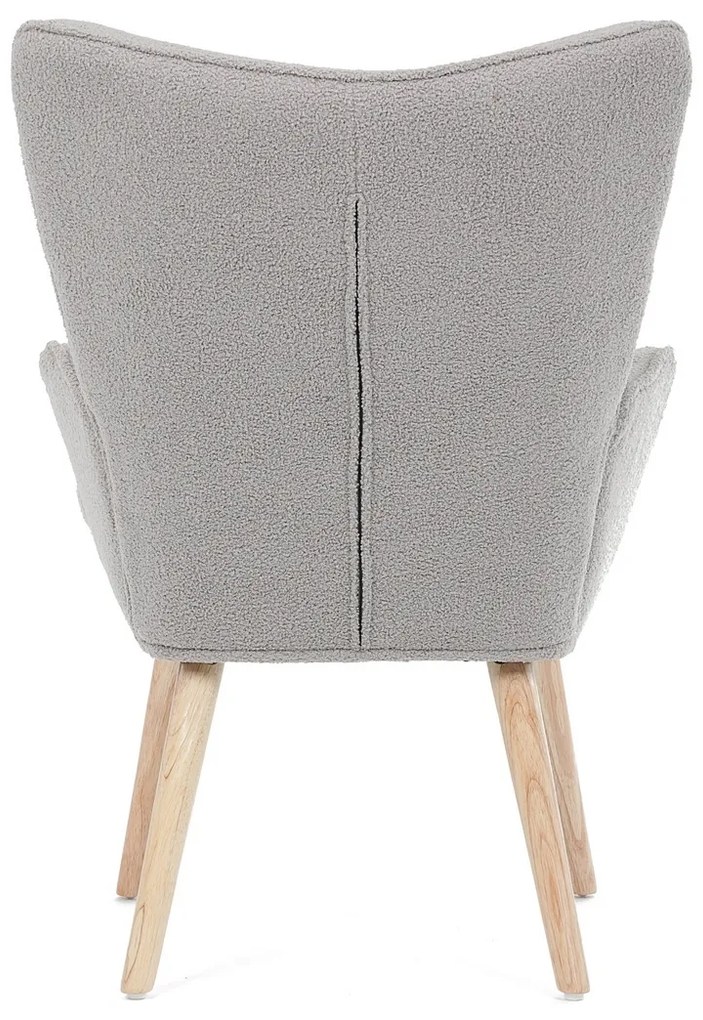 Bouclé GREY2 fotel, szürke