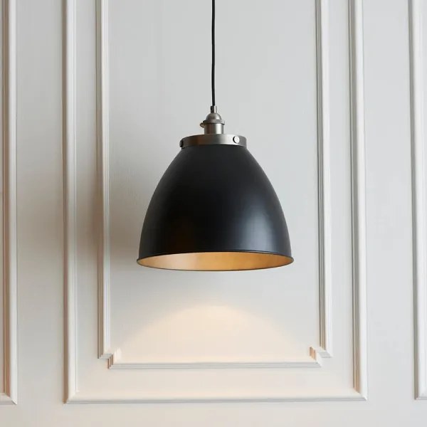 Endon 98749 - FRANKLIN kábeles függeszték 1xE27/10W/230V fekete/sárgaréz