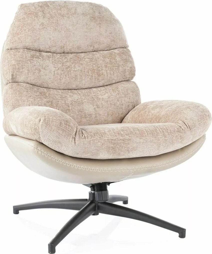 Giselle forgószék rózsaszín/BÉZS Sig szintetikus bőr