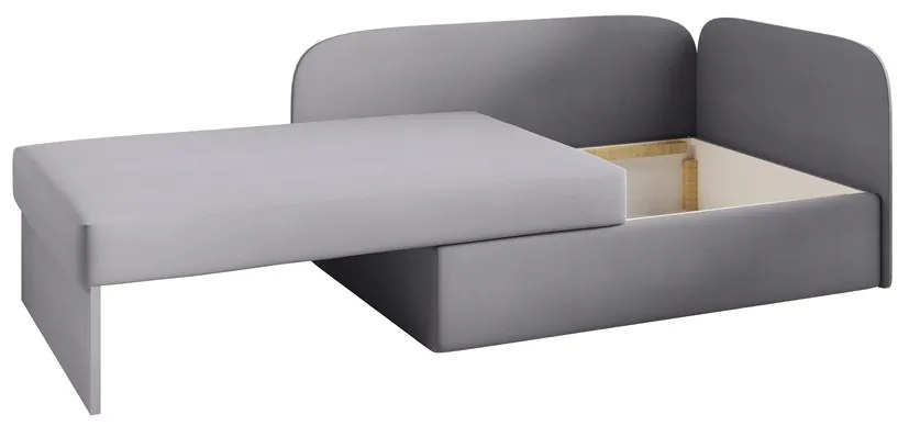 MILO kinyitható gyerek kanapé, 107x64x78, pilka/casablanka 16, balos