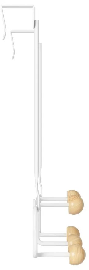Fehér-natúr színű fém ajtófogas 39 cm Estique – Umbra