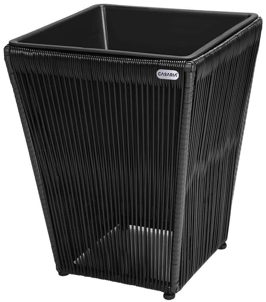 Casaria® Acapulco virágtartó szett 2 darabos - fekete