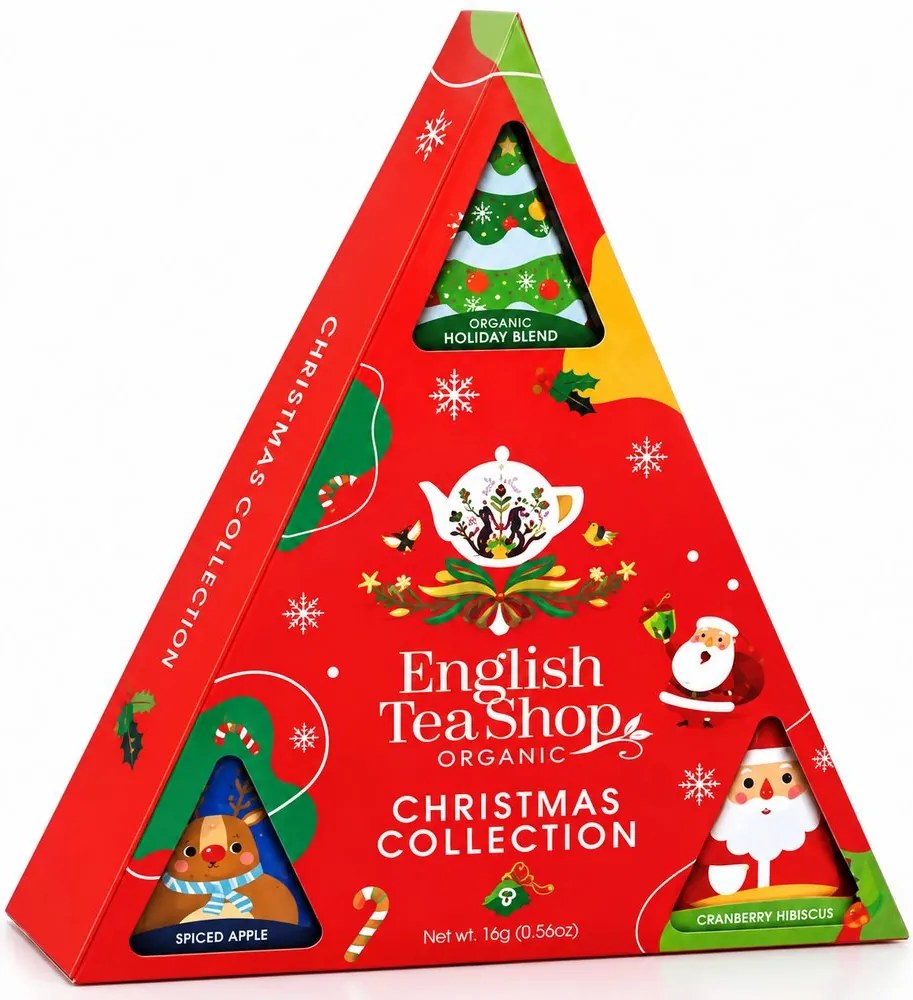 ENGLISH TEA SHOP figurás bio teaválogatás piros 9 db filter
