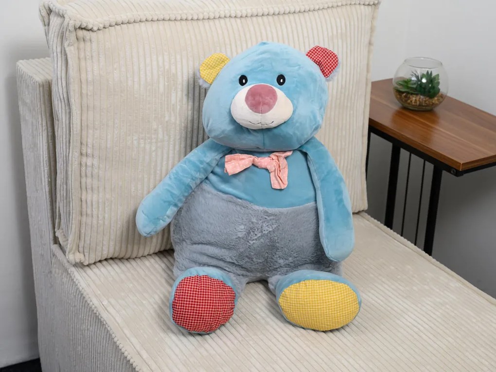 Plüss BOB MACI kék babatakaróval belül