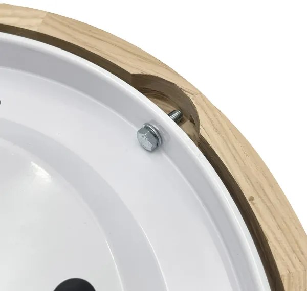 Brilagi - CARVALHO LED mennyezeti lámpa LED/20W/230V, tölgy, átm. 27,5 cm