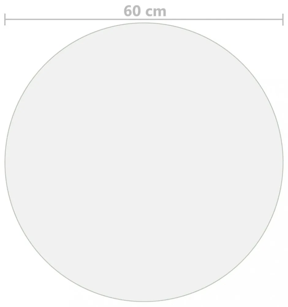 átlátszó PVC védőabrosz Ø 60 cm 2 mm