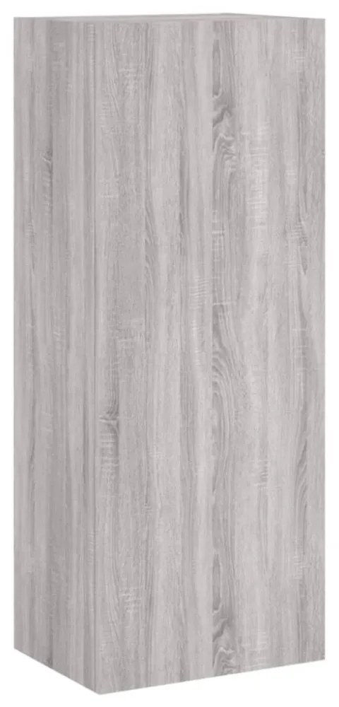 szürke sonoma színű szerelt fa TV-szekrény 40,5 x 30 x 102 cm