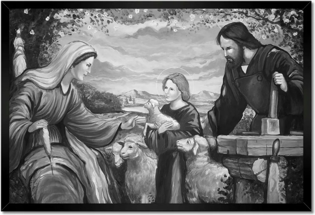 Poszterek keretben 60x40 Szent Család