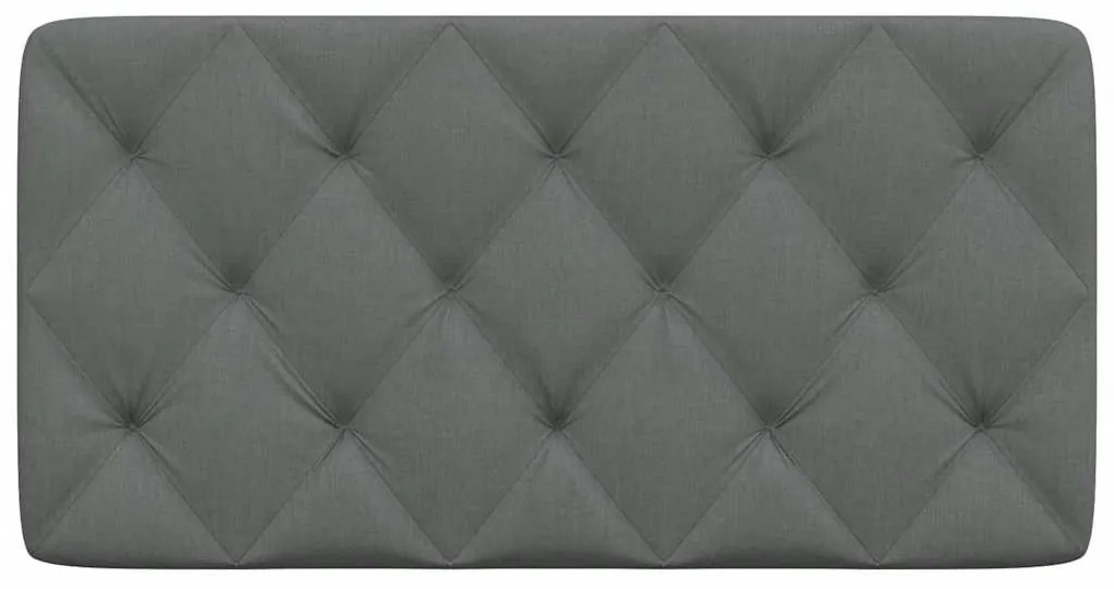 sötétszürke szövet fejtámla párna 100 cm