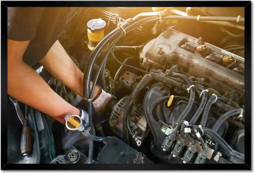 Poszterek keretben 60x40 Autójavítás vezetés előtt