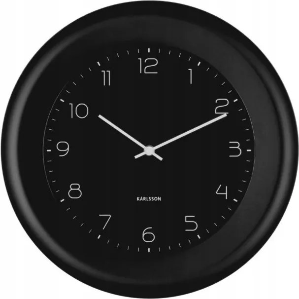 Függő falióra fekete nappali konyha étkező modern Dual Disc