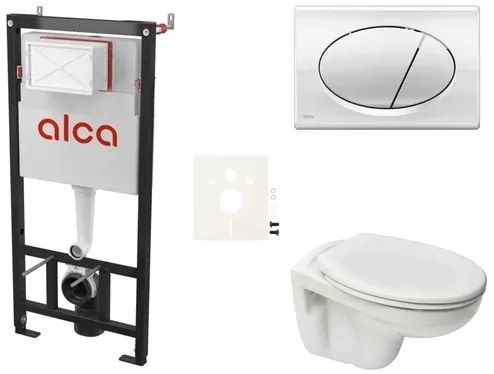 Fali WC szett Alca előtétfalas szereléshez + Ceramia S-Line Pro WC SIKOASP2