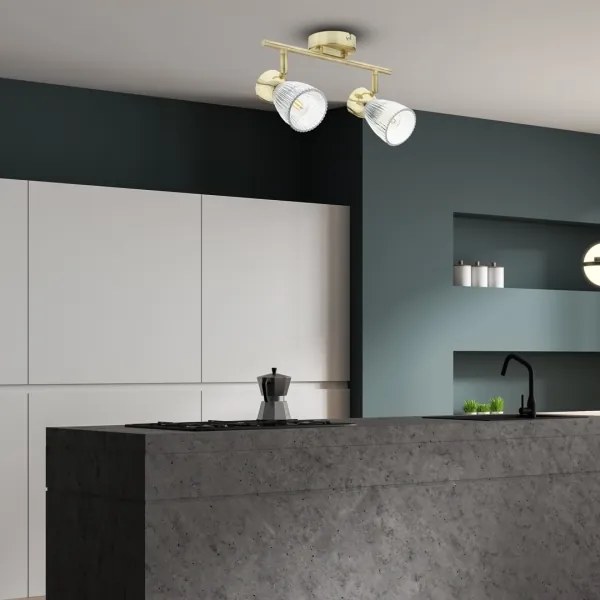 Spotlámpa BEST 2xE14/40W/230V arany