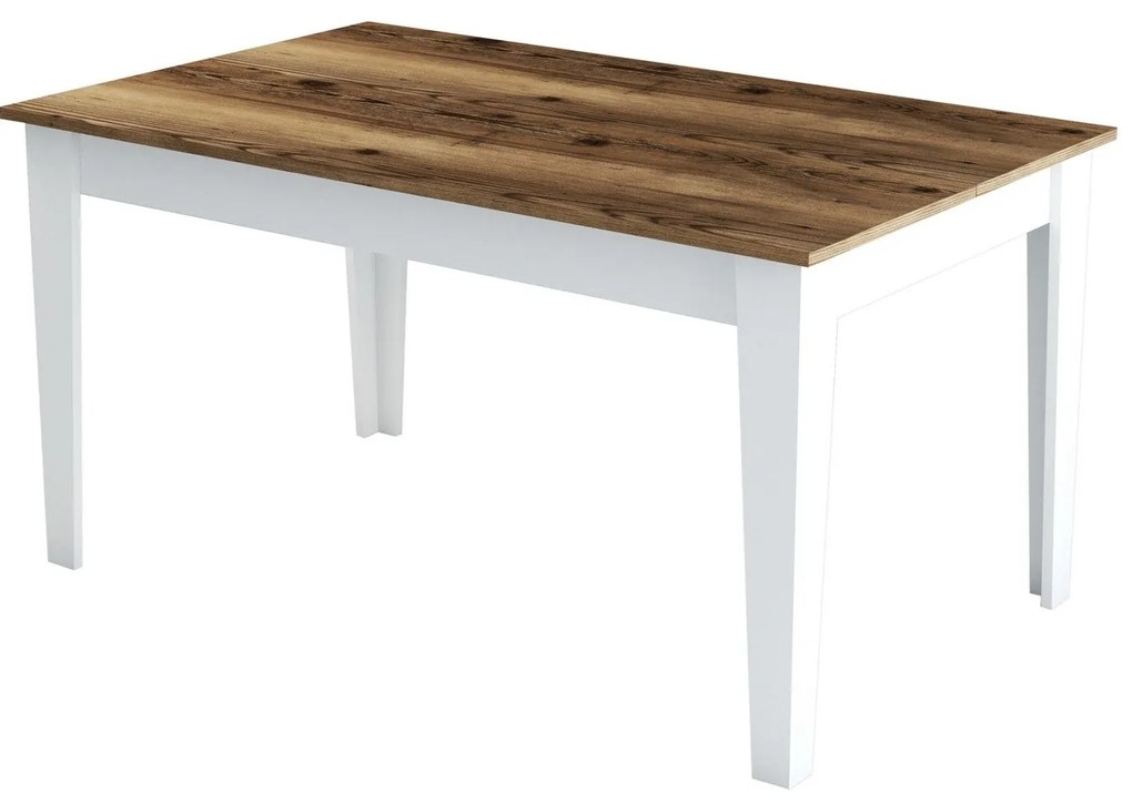 Étkező asztal milan 145x88cm, dió-fehér