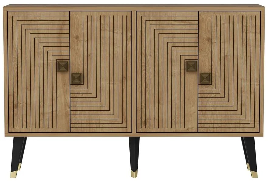 Konzolasztal Ahart - Sapphire Oak, Arany