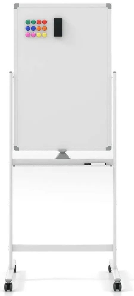 Átfordítható mágnestábla kiegészítőkkel, 60 x 90 cm