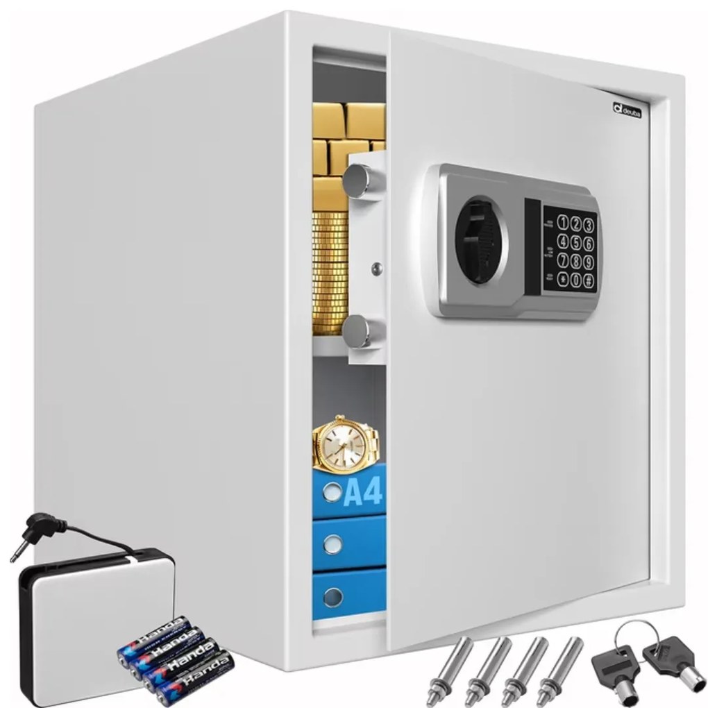 SECURITY elektromos bútorszéf, 35 x 40 x 40cm Deuba