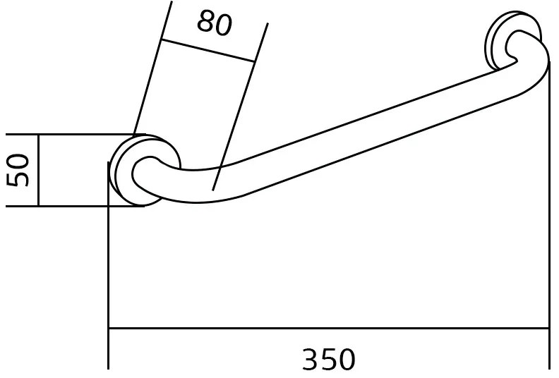 Mexen kiegészítők, kádtartó 30cm, arany, 70101630-50