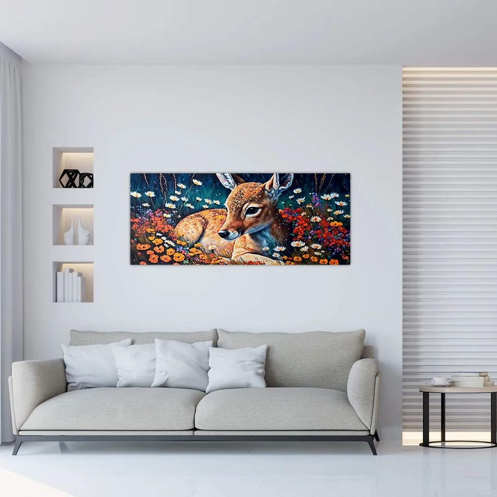 Kép - Festett szarvas (120x50 cm)