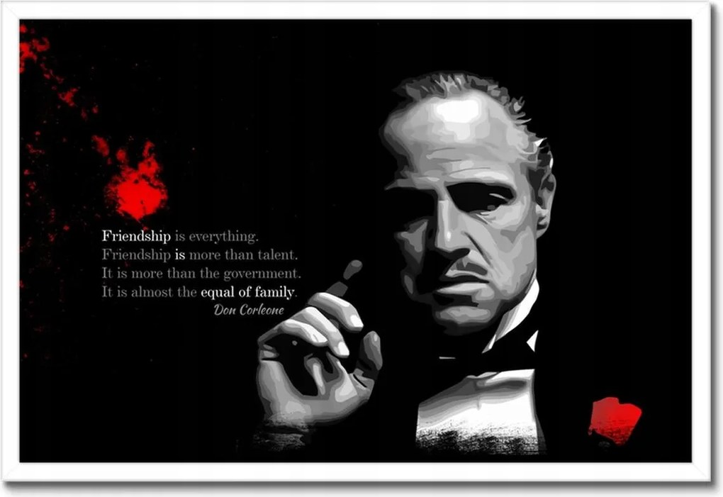 Poszterek keretben 60x40 A Keresztapa című filmből Don Corleone