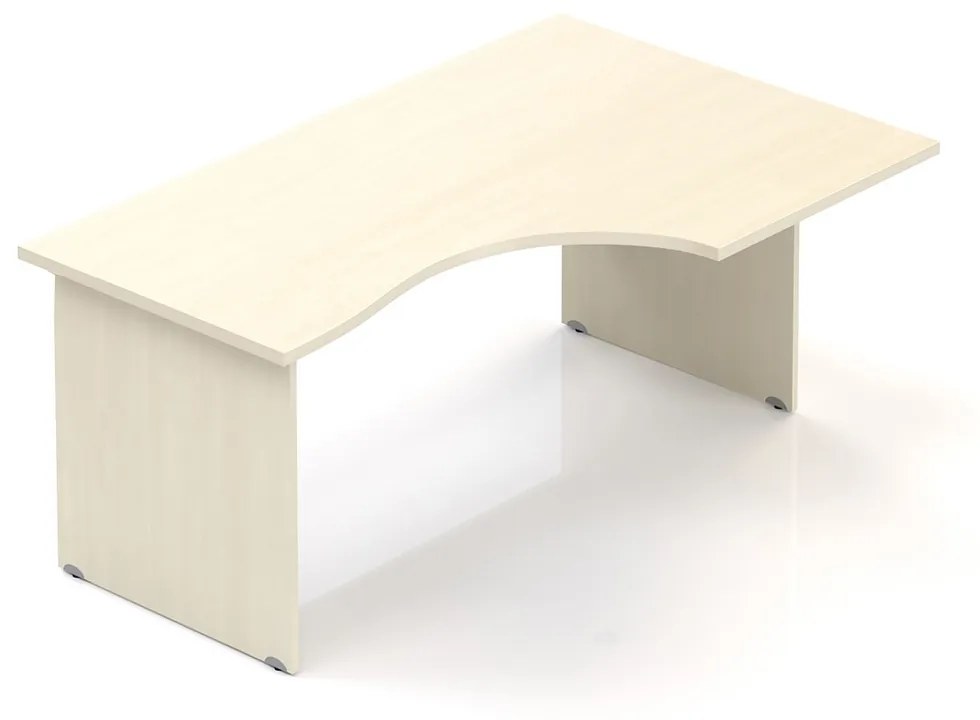 Visio ergonomikus asztal 160 x 100 cm, jobb, juhar