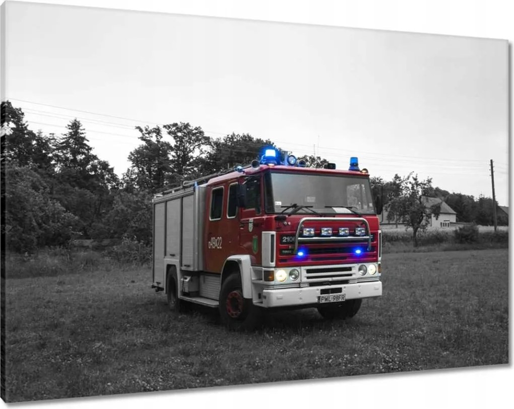 Vászonkép 100x70 Tűzoltóautó