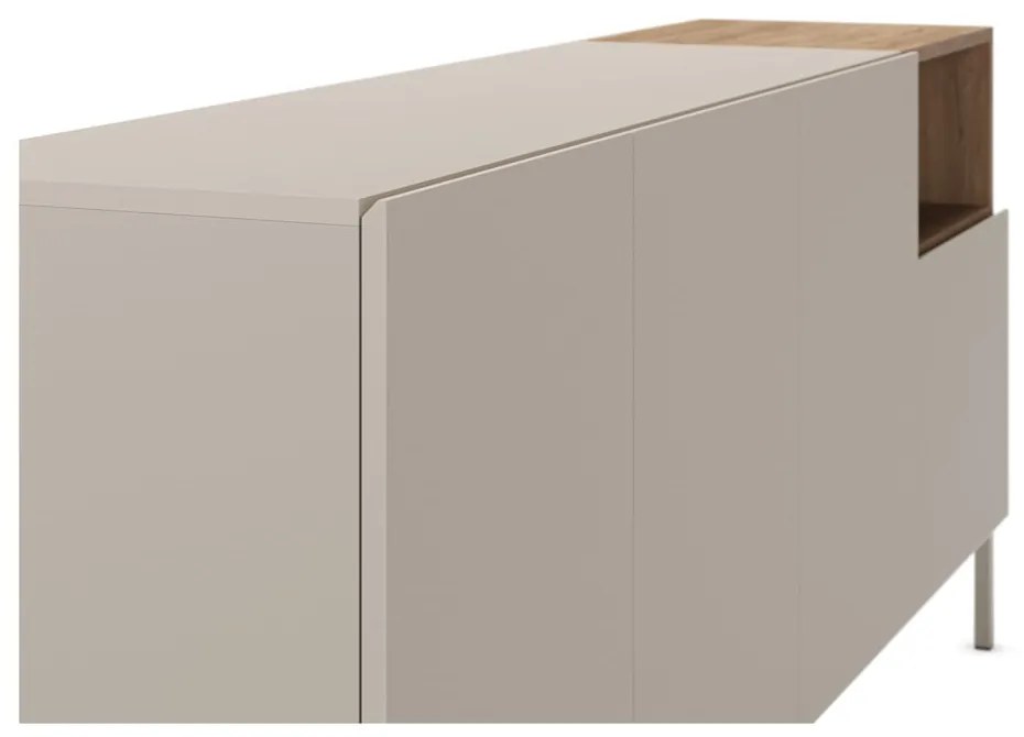 Krémszínű komód 180x80 cm Cailin – Marckeric