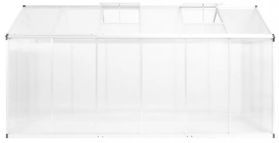 alumínium melegház 362 x 190 x 195 cm 13,41 m³