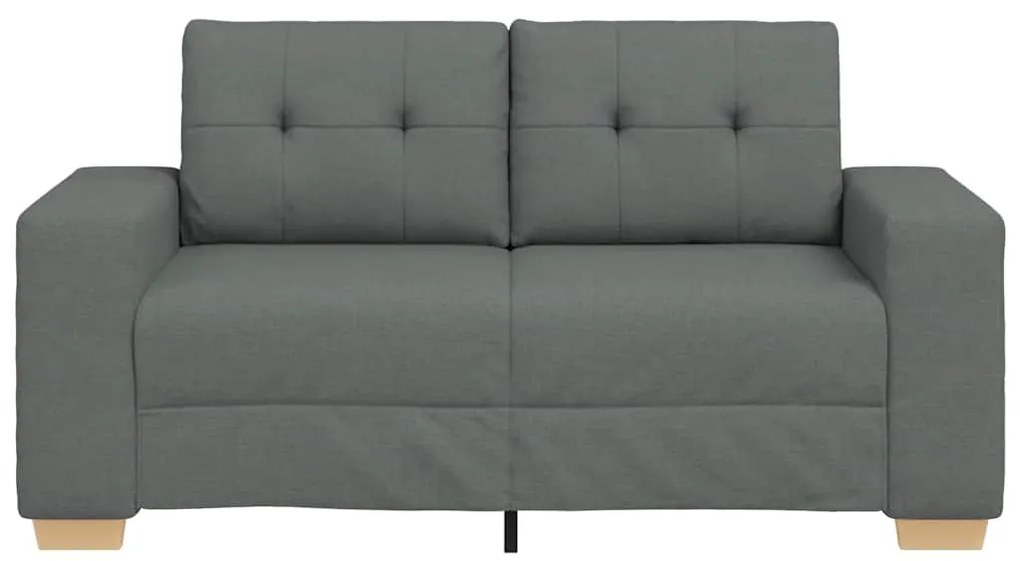 sötétszürke szövet loveseat kanapé 120 cm